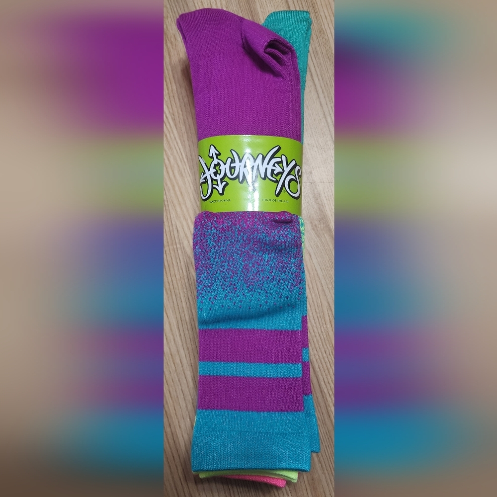 Journeys 5 Pack Heavyweight Knit-In Gradient Knee High Socks Multicolor 4-10